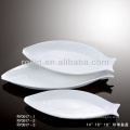 white porcelain fish shape plate